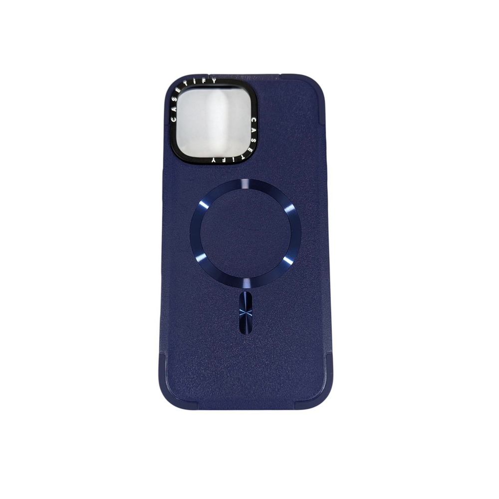 J9U CASETiFY Force Case w/ Magsafe for Apple iPhone 16 Pro Max, Navy Blue Used